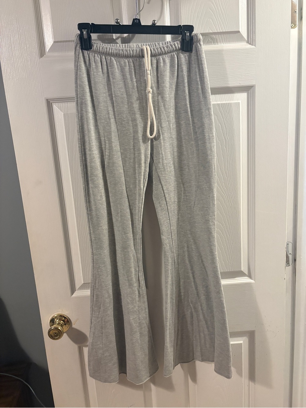 aerie Light Gray Flared Sweatpants